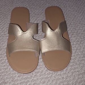 Elegant Gold Women's Sandals